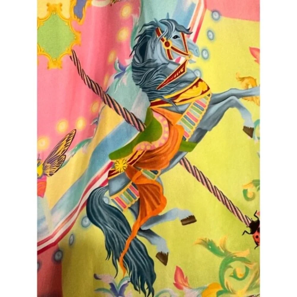 La Fuori new colorful carousel Skirt NWT S - Picture 5 of 14